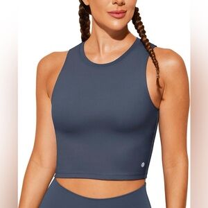 Natural Feelings Sports Bras for Women,Sleeveless Fitness Workout Crop Tops -NWT